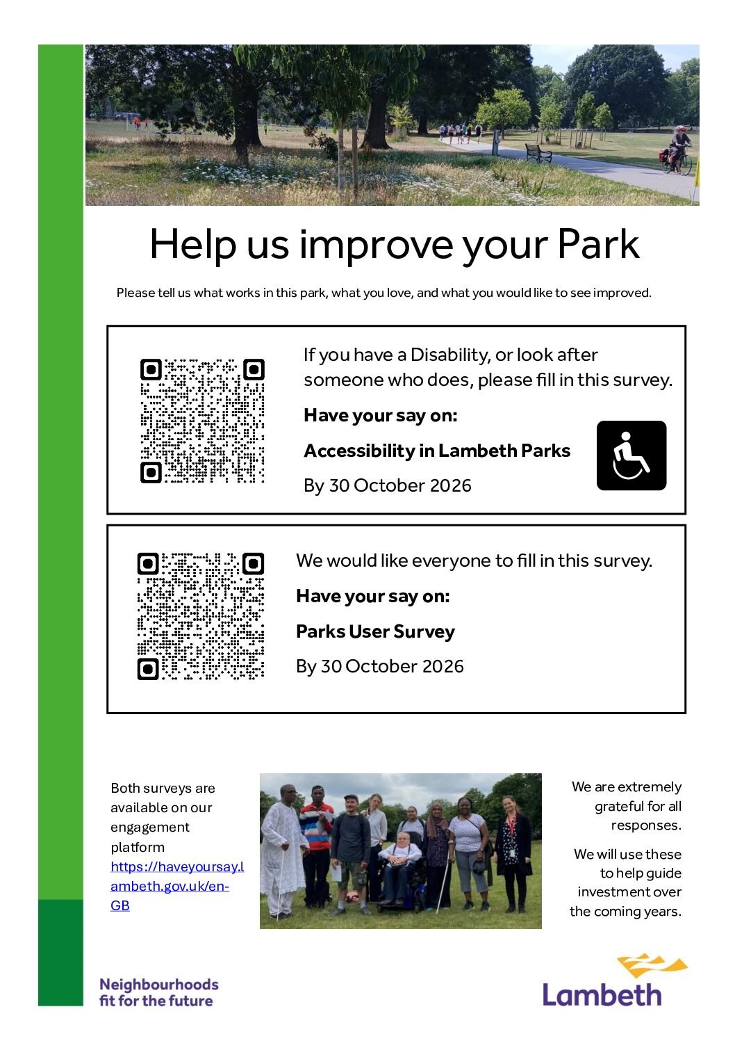 Parks surveys