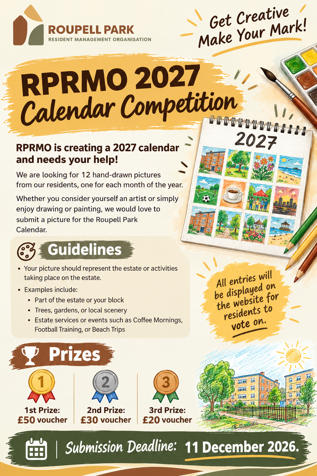 RP Calendar comp poster